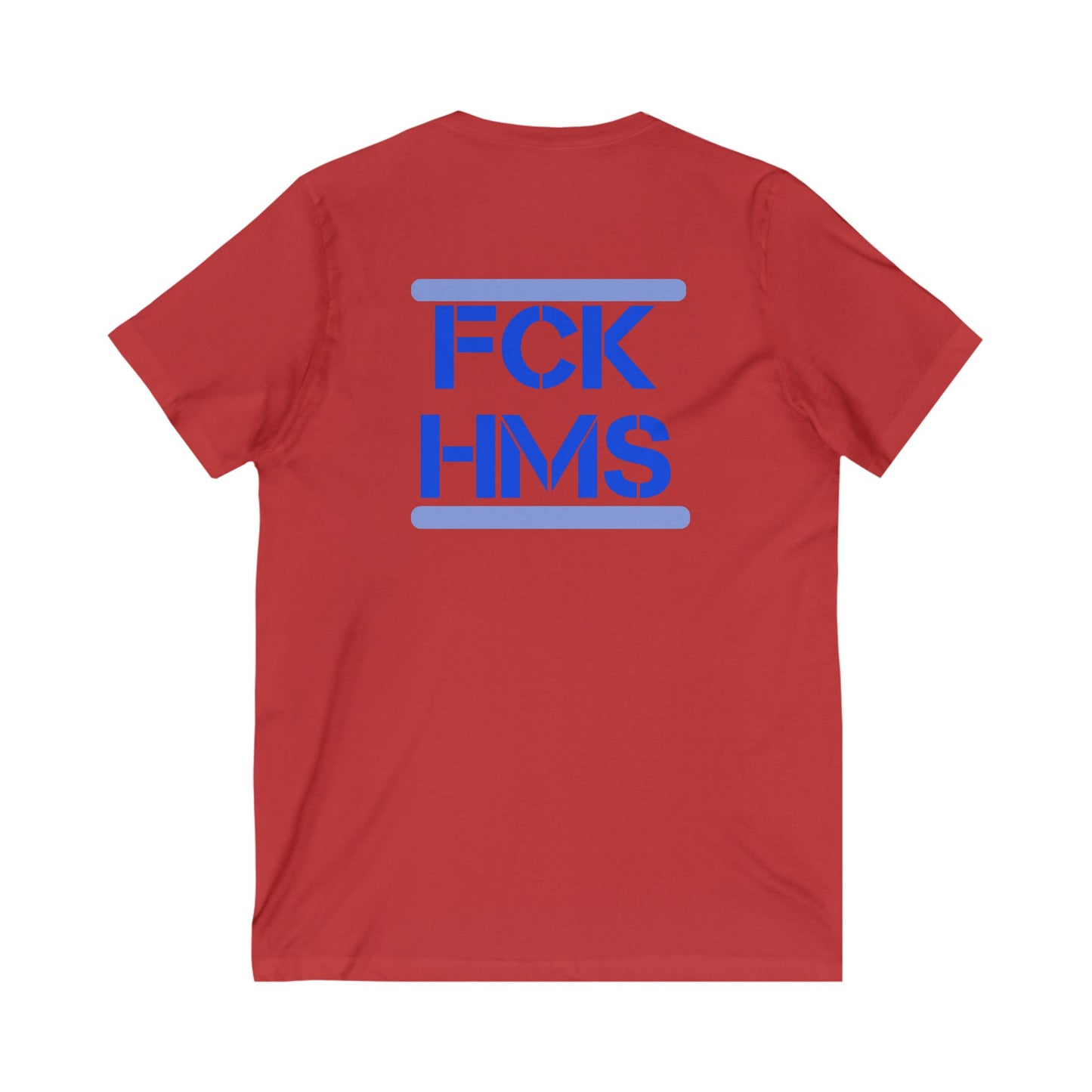 Zionist AF FCK HMS Jersey Short Sleeve V-Neck Tee