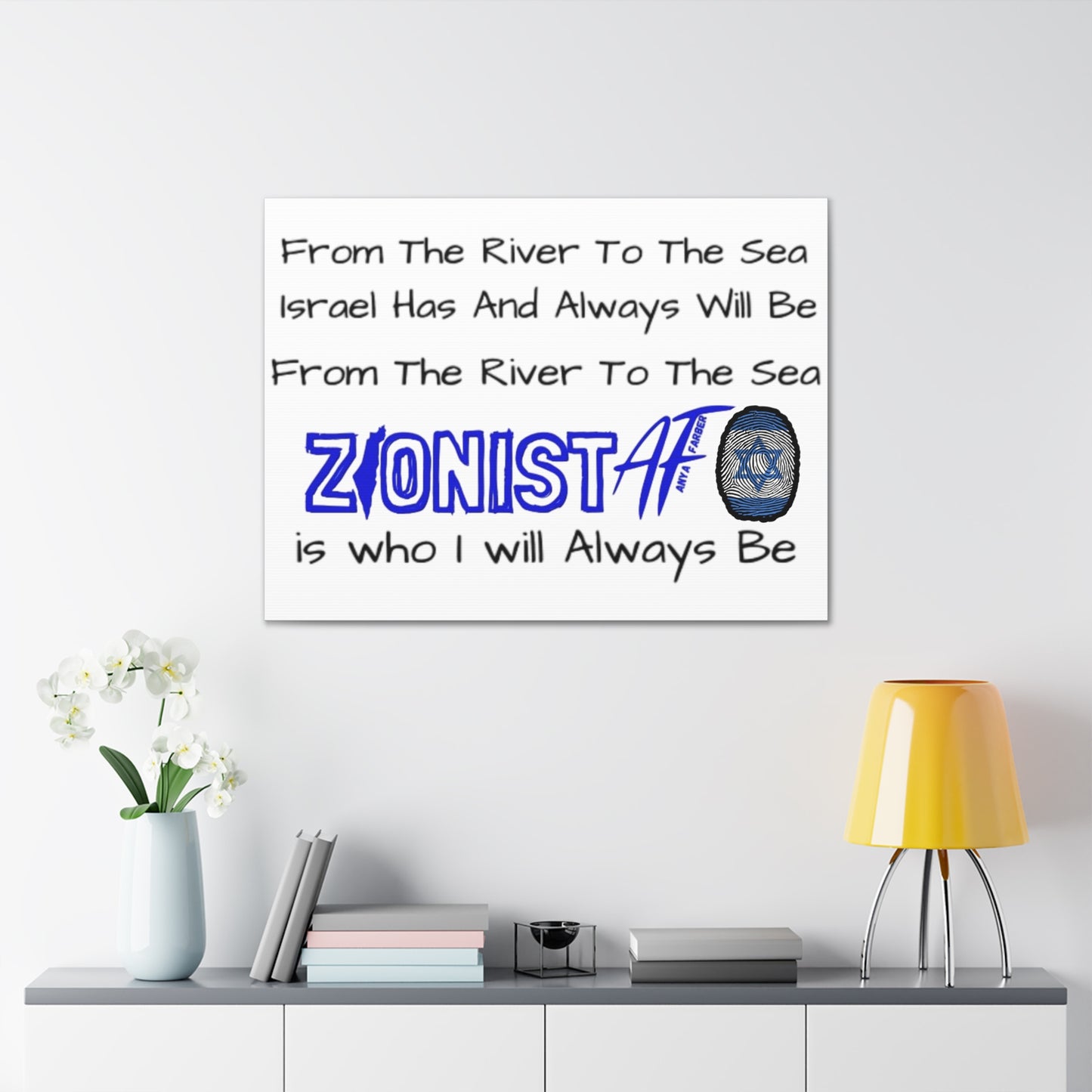 Zionist AF From The River To The Sea Israel Has And Always Will Be Canvas