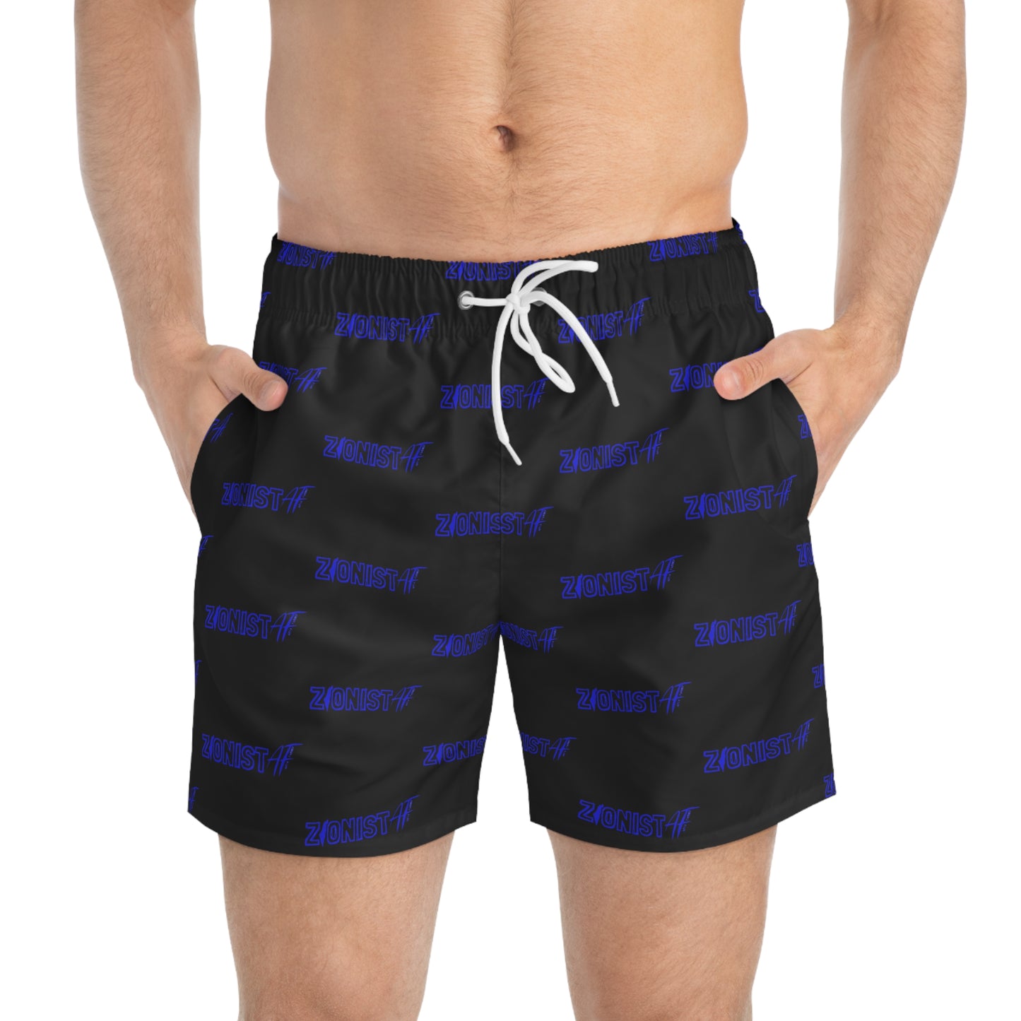 MEN'S SWIM SHORTS Zionist AF Swim Trunks (AOP)