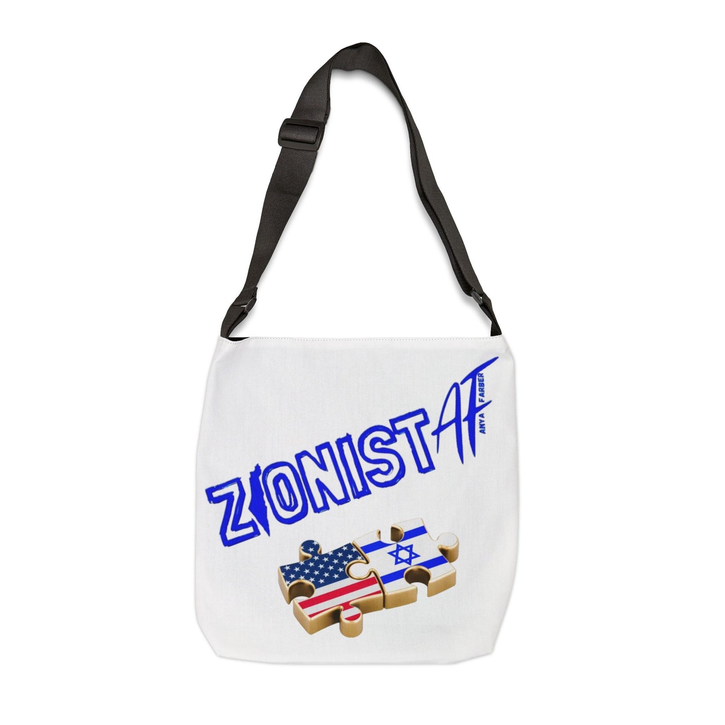 BAGS/TRAVEL Zionist AF Adjustable Tote Bag US/Israel Blue