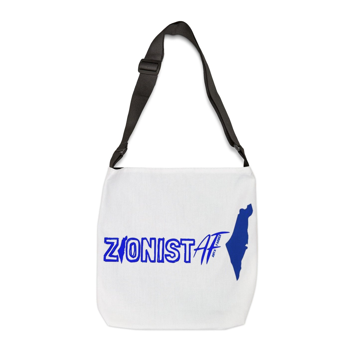 BAGS/TRAVEL Zionist AF "Map and Star "Adjustable Tote Bag