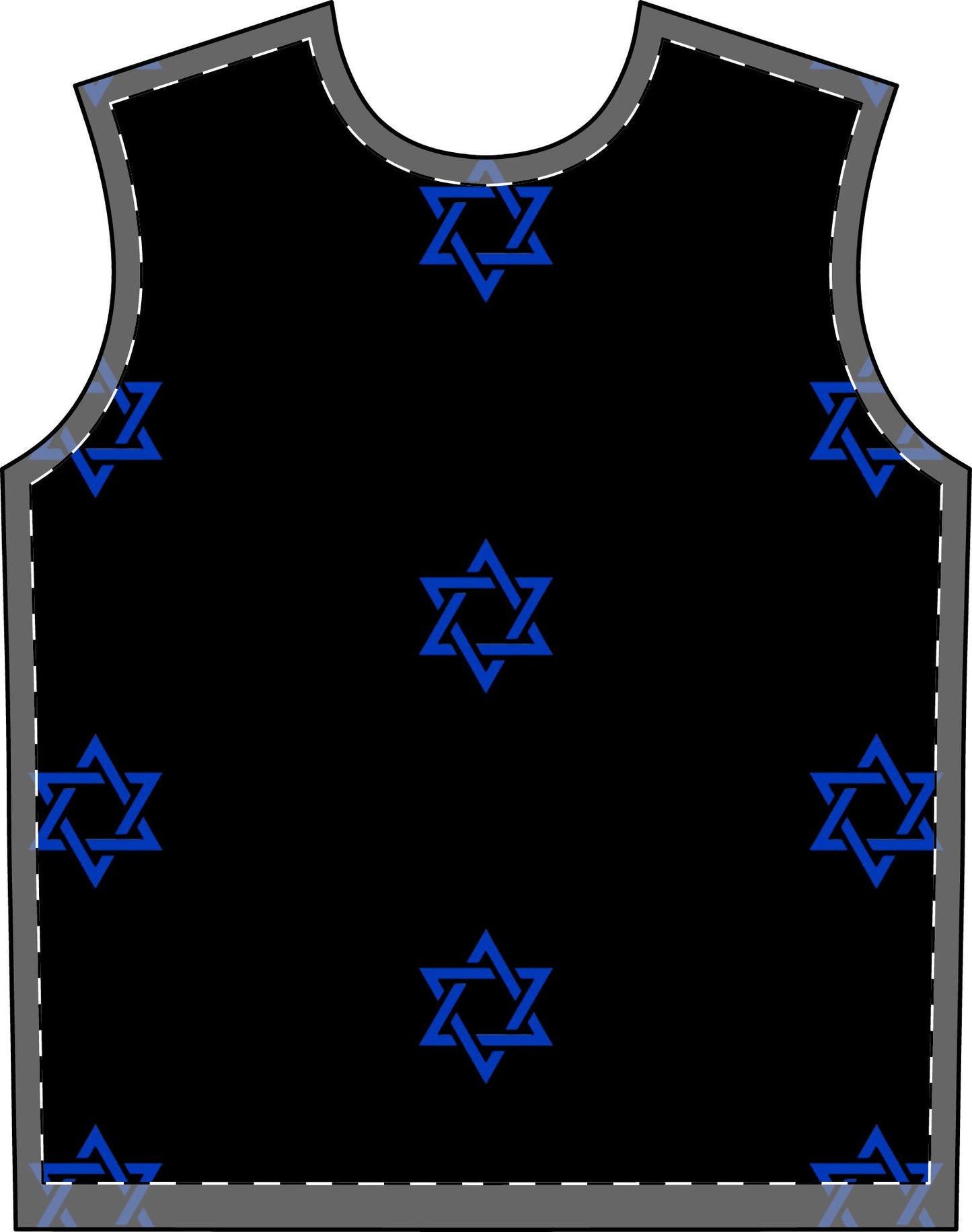 Men's Zionist AF Magan David Pajama Set (AOP)