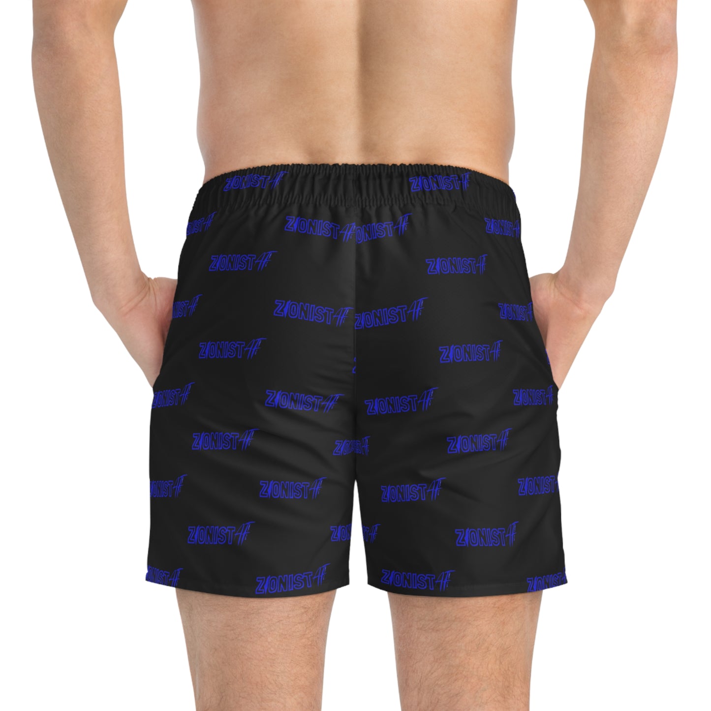 MEN'S SWIM SHORTS Zionist AF Swim Trunks (AOP)