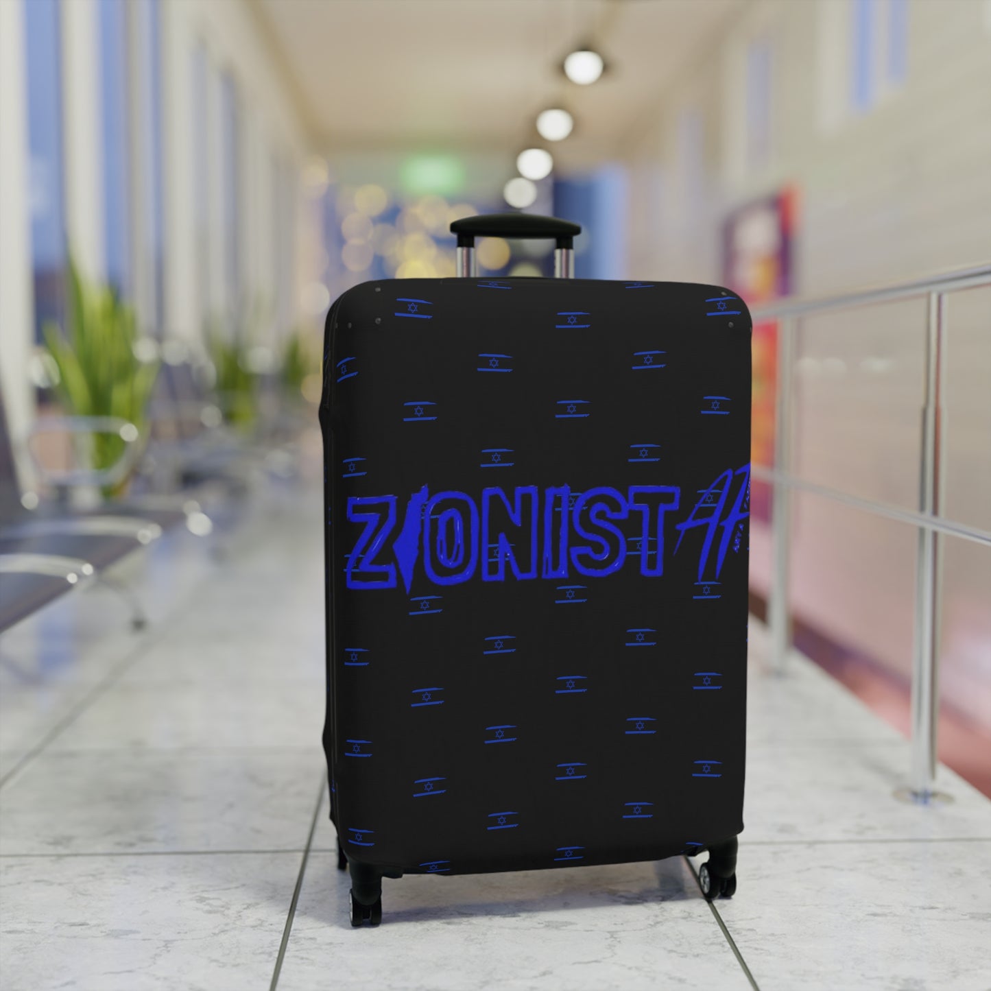 BAGS/TRAVEL Zionist AF Luggage Cover Black