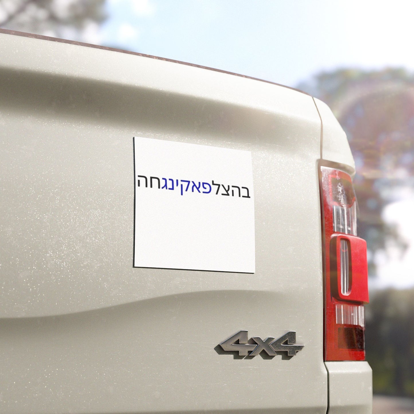 Zionist AF "Bahatzlifukingchah" Car Magnets