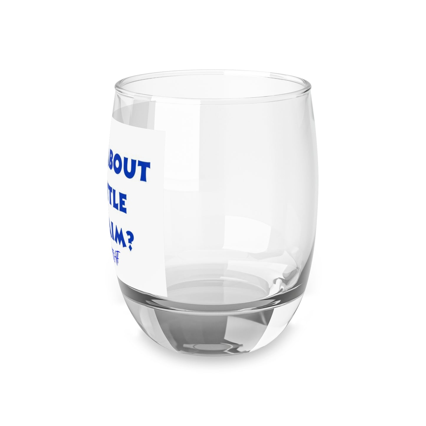 HOME DECOR Zionist AF  Whiskey Glass"How About A Little L'Chaim?'