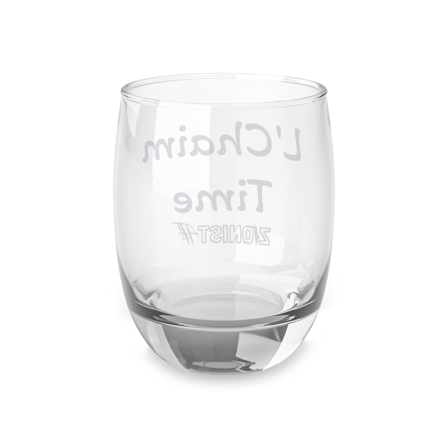 HOME DECOR Whiskey Glass Zionist AF "L'Chaim Time"