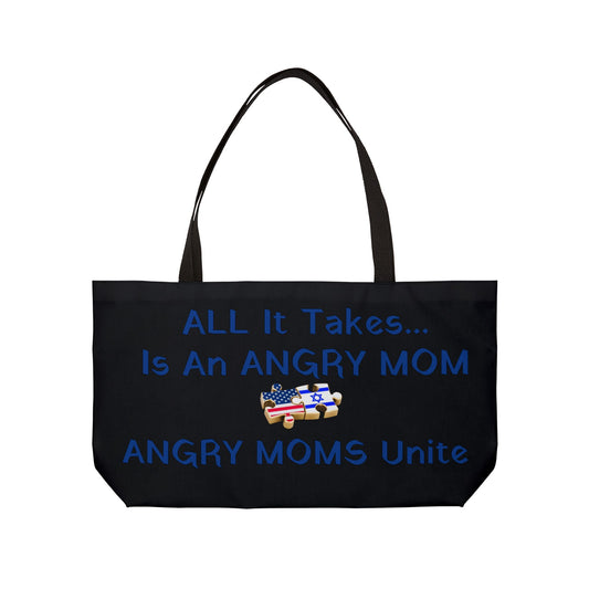 BAGS/TRAVEL Zionist AF Weekender Tote Bag "Ode to my friend Angry Mom"