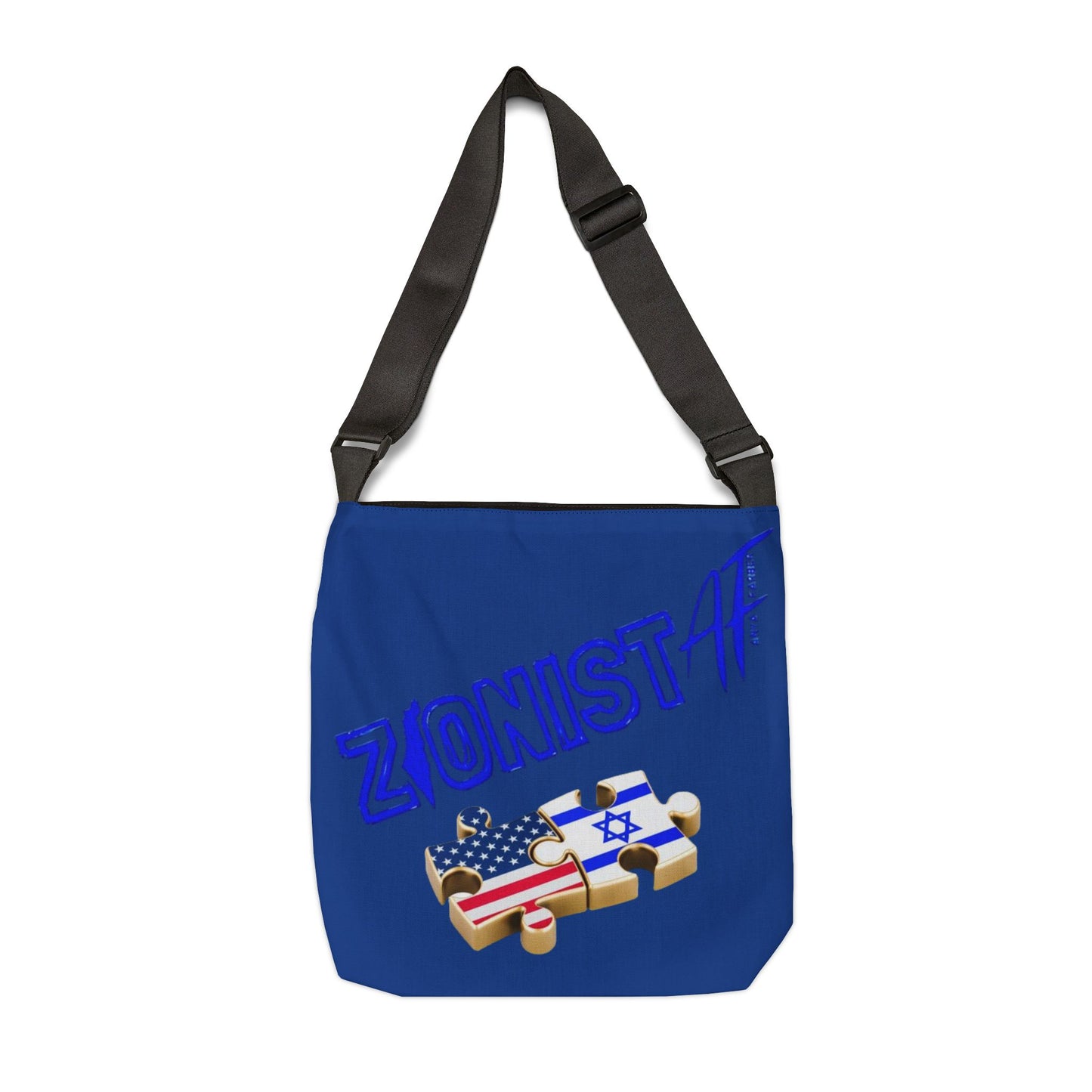 Zionist AF Adjustable Tote Bag US/Israel Blue