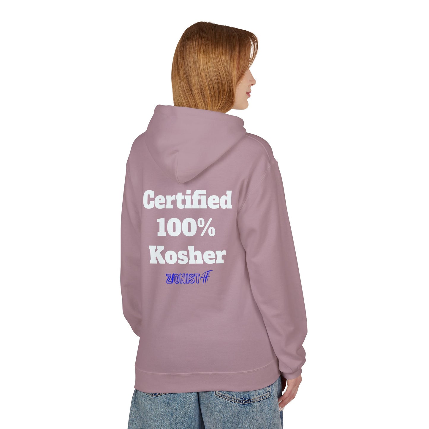 HOODIES "Kosher" Sweatshirt  Zionist AF Fleece Hoodie