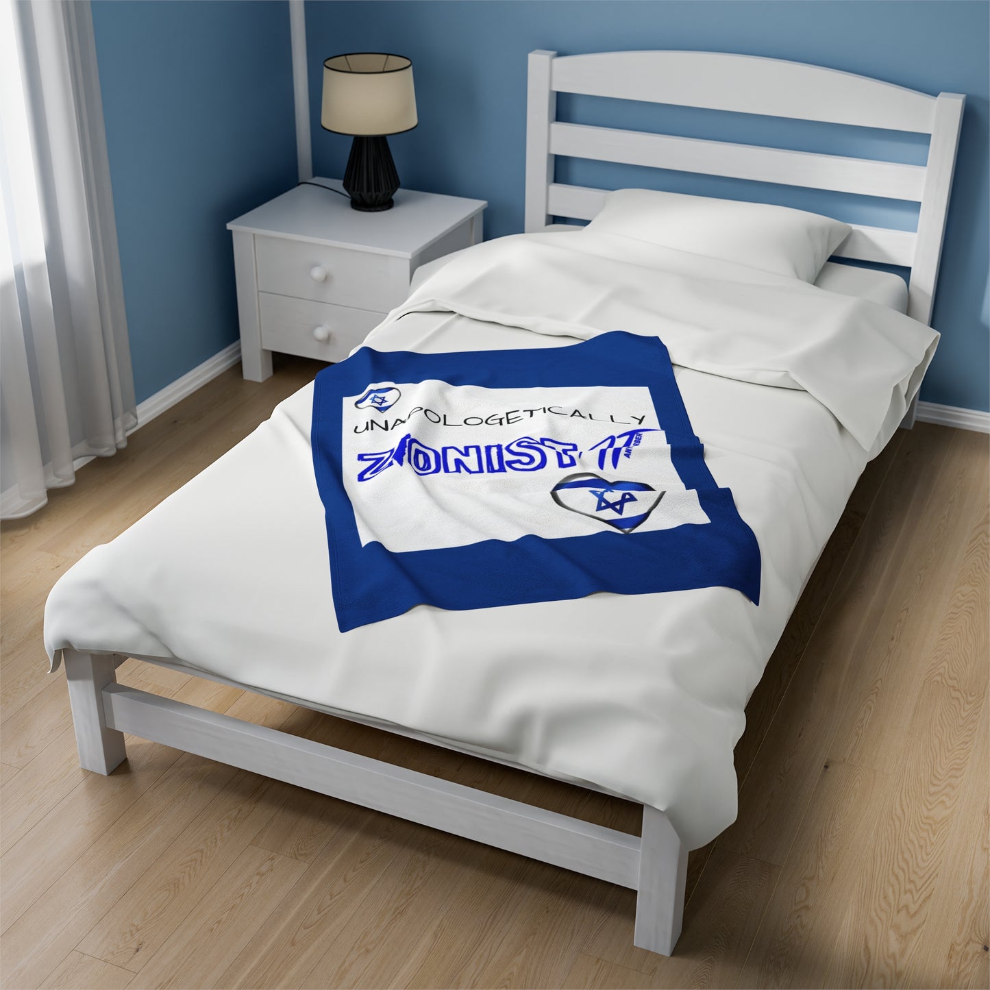 Zionist AF Velveteen Plush Blanket