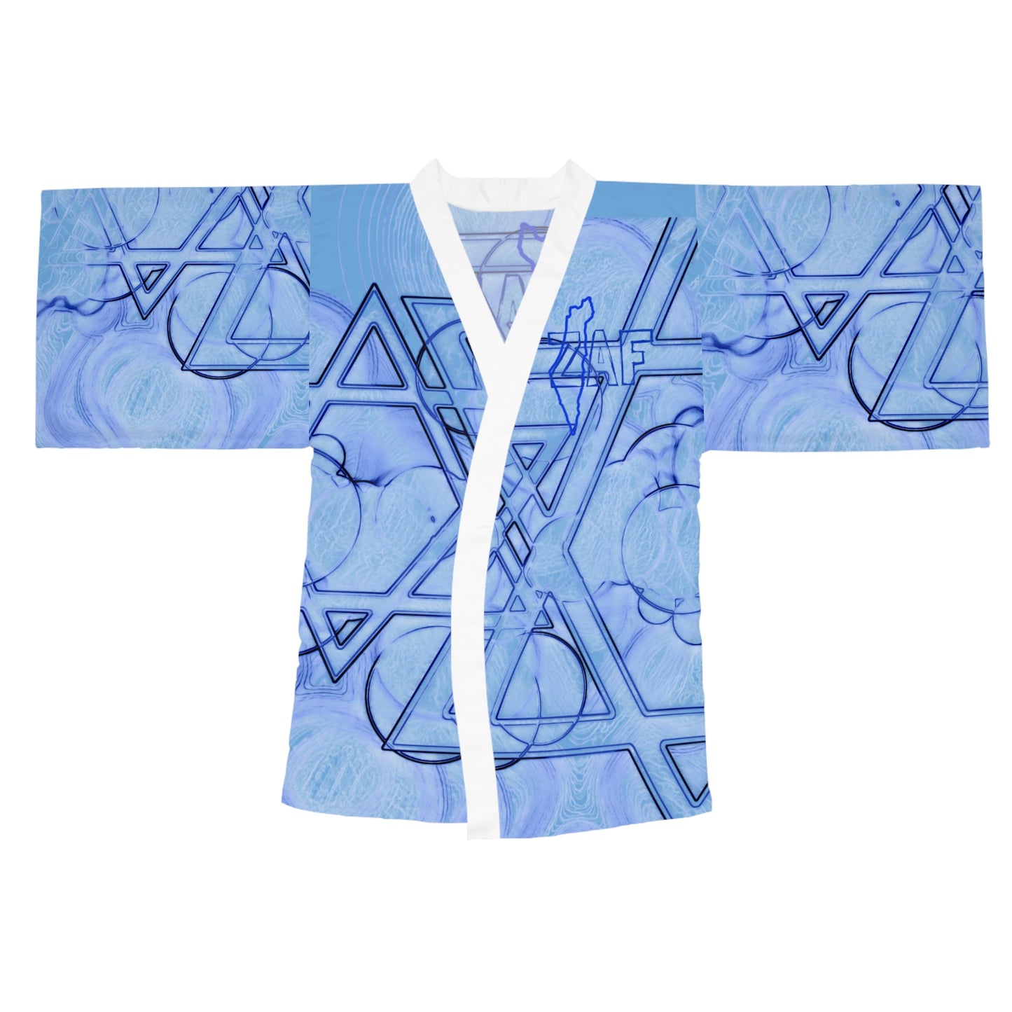 Women's Zionist AF Long Sleeve Kimono Robe (AOP)