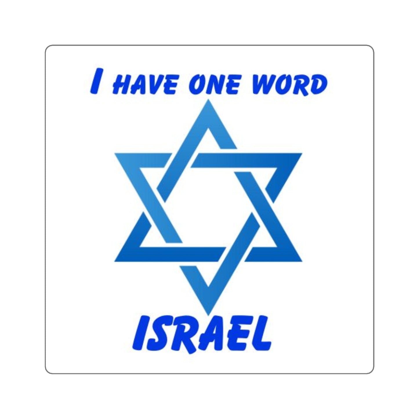 STICKERS Zionist AF "one word" stickers