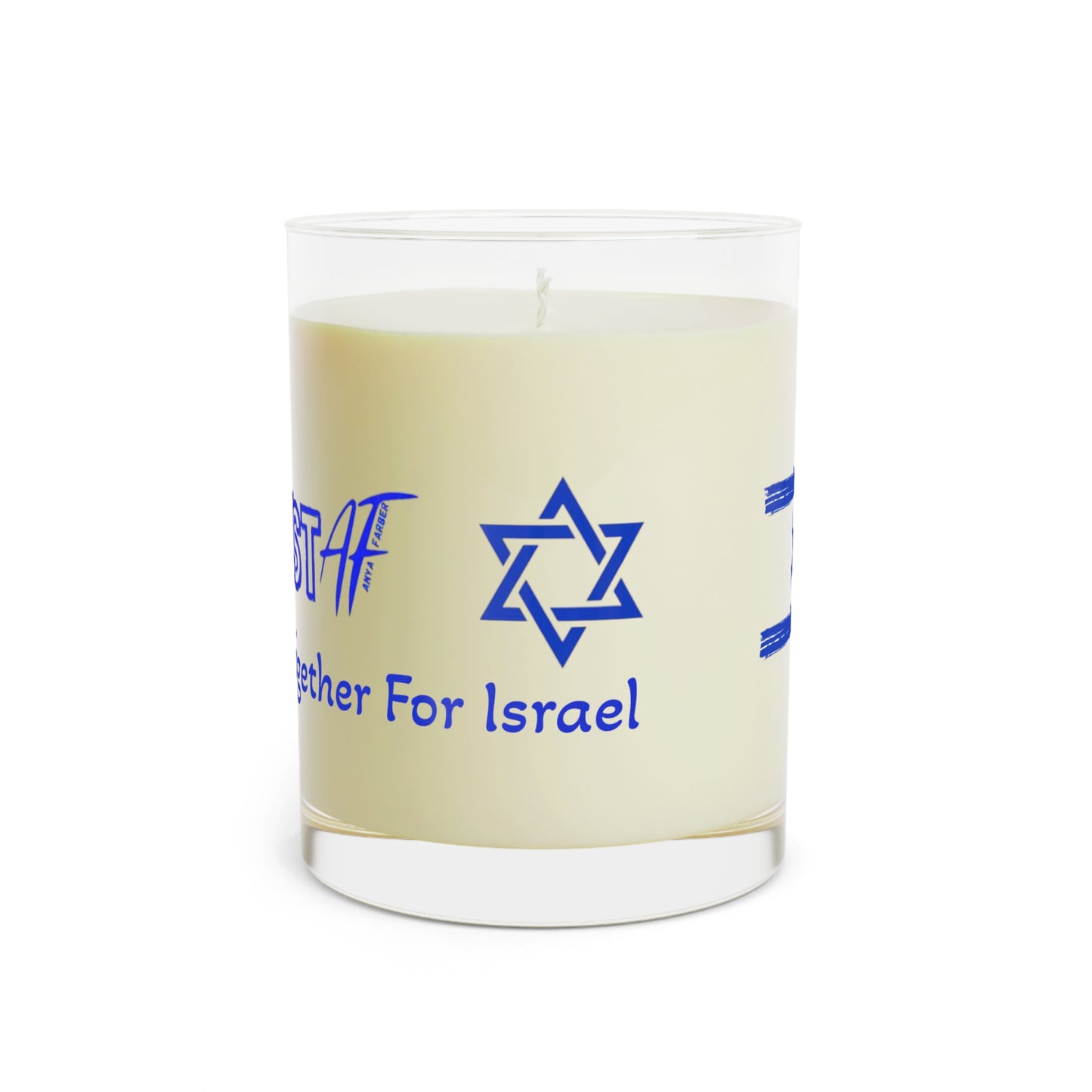 HOME DECOR CANDLES Zionist AF "shine the light" Scented Candle - Full Glass, 11oz