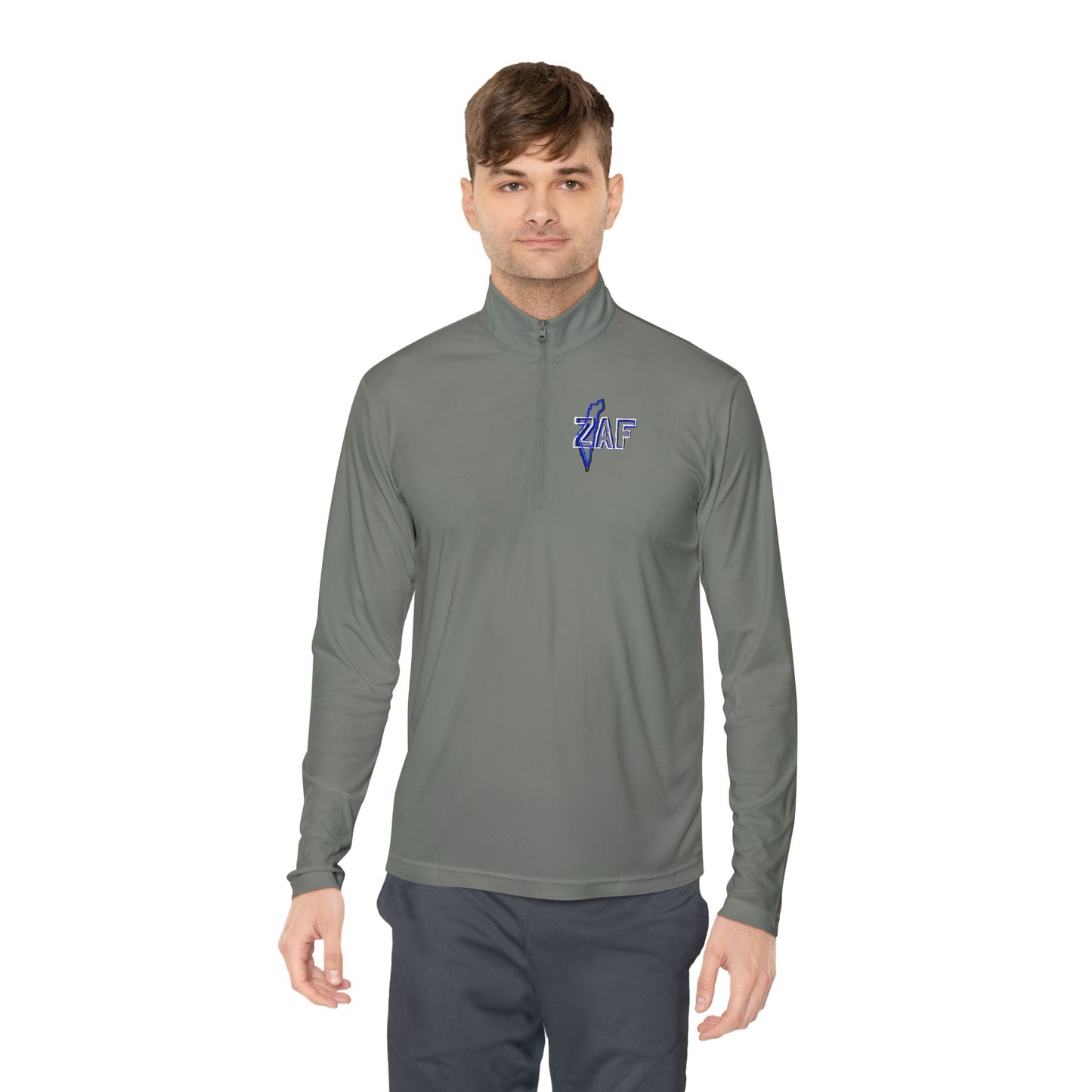 Zionist AF "From The River...Zionist AF ...ONLY way To Be" Quarter-Zip Pullover