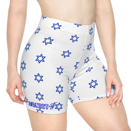 SPORTSWEAR Zionist AF Magen David Women's Biker Shorts